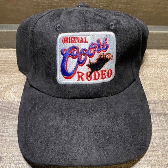 Coors Light Original Rodeo Black Hat Vintage Style Snapback adjustable - Picture 1 of 3